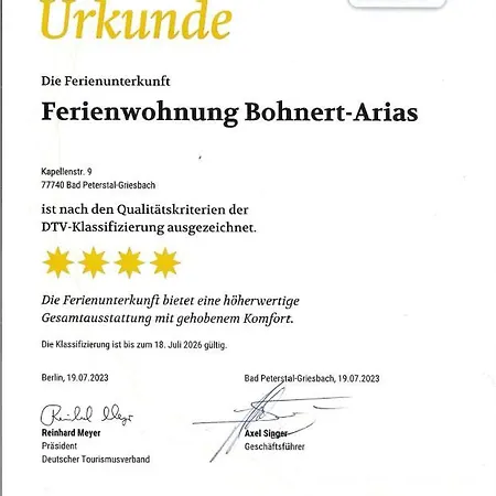 Bohnert-arias Bad Peterstal-Griesbach